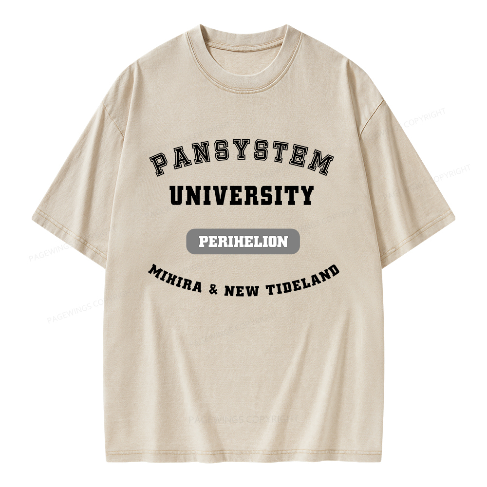 Pagewings Pansystem University Unisex Washed T-shirt