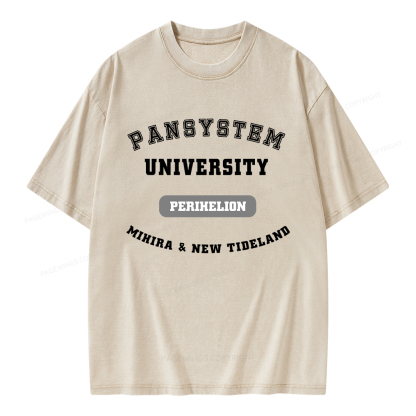 Pagewings Pansystem University Unisex Washed T-shirt