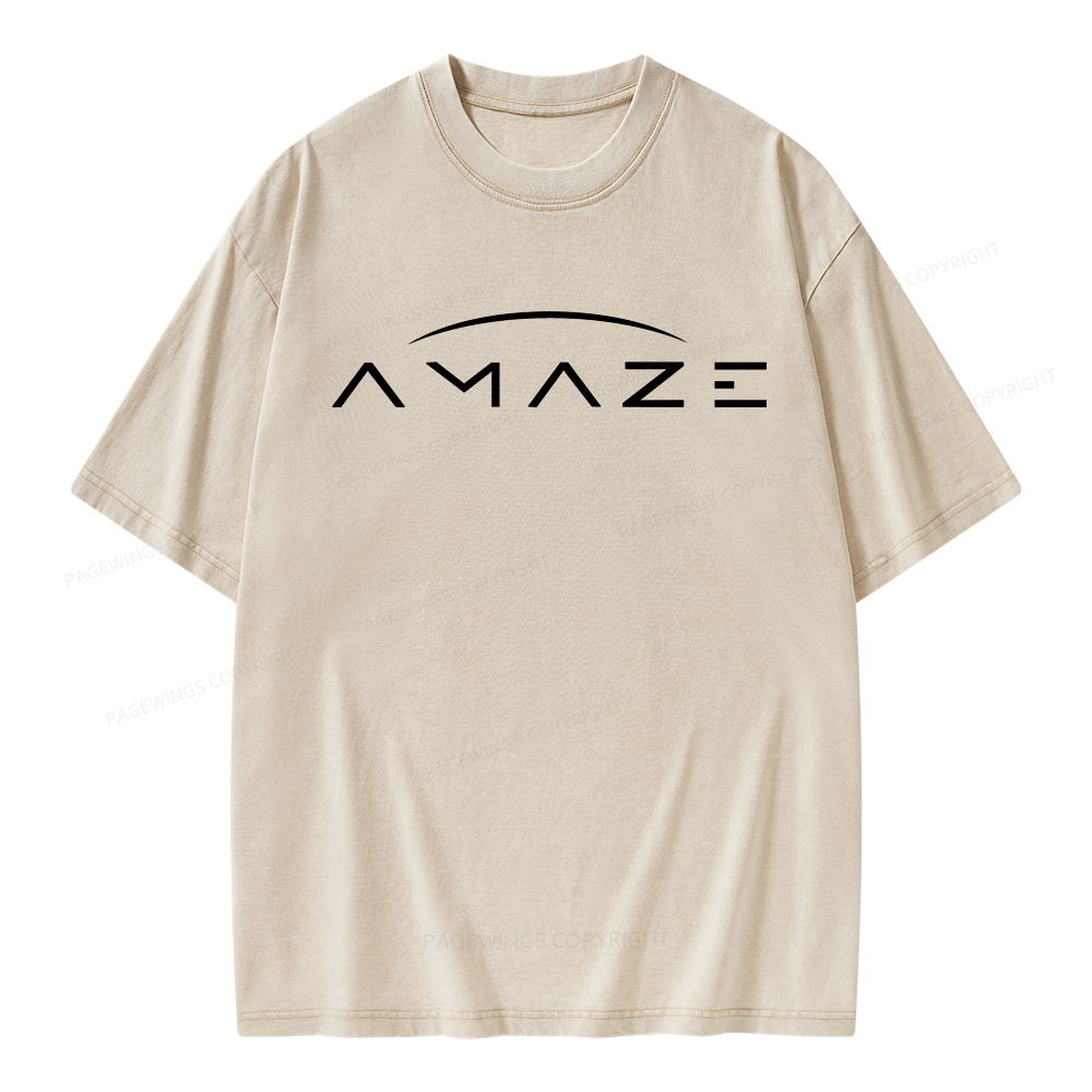 Pagewings Amaze Unisex Washed T-shirt