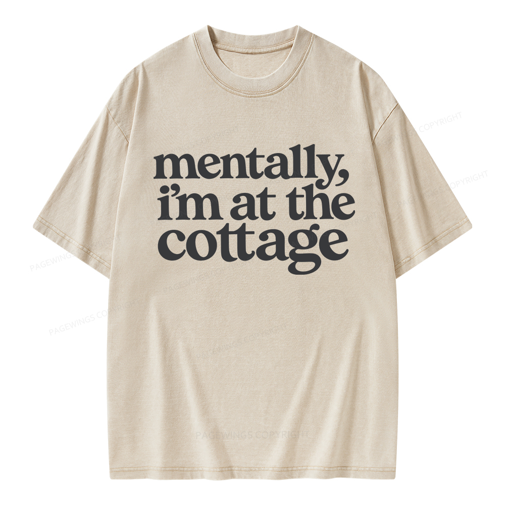 Pagewings At The Cottage Unisex Washed T-shirt