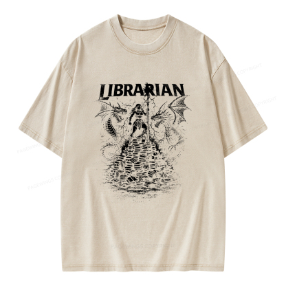 Pagewings Librarian Unisex Washed T-shirt