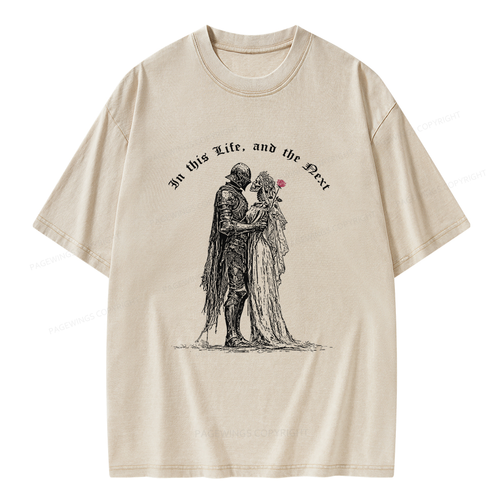Pagewings Gothic Knight Unisex Washed T-shirt