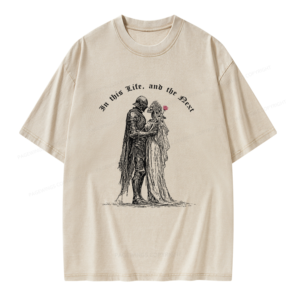 Pagewings Gothic Knight Unisex Washed T-shirt