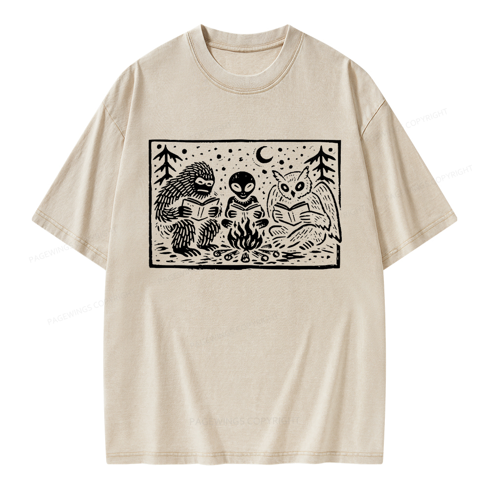 Pagewings Book Lover Unisex Washed T-shirt