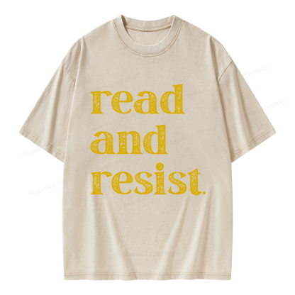 Pagewings Read And Resist Unisex Washed T-shirt