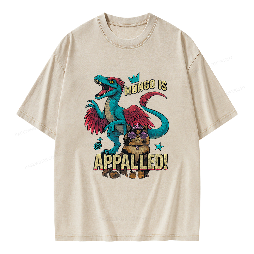 Pagewings Mongo is Appalled Unisex Washed T-shirt