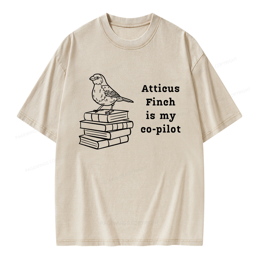 Pagewings Atticus Finch Unisex Washed T-shirt