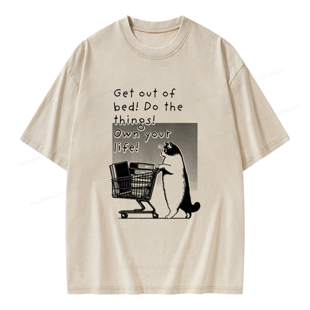 Pagewings Do The Things! Own Your Life Unisex Washed T-shirt