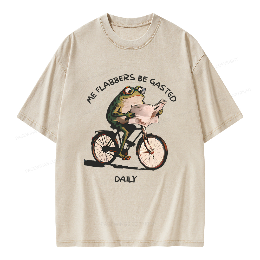 Pagewings Me Flabbers Be Gasted Daily Unisex Washed T-shirt