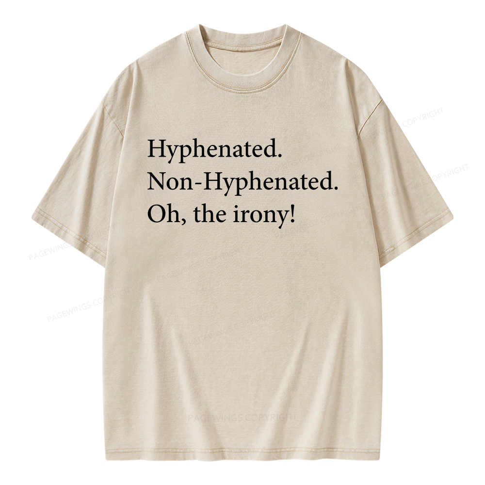 Pagewings Non Hyphenated Unisex Washed T-shirt