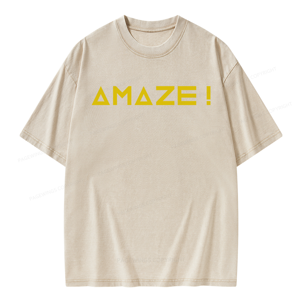 Pagewings Amaze Unisex Washed T-shirt