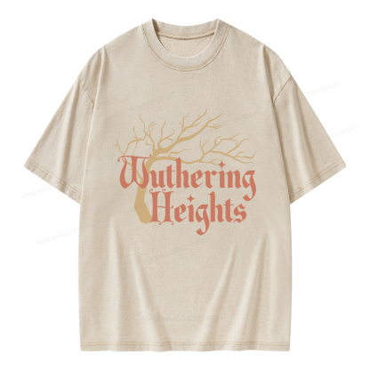 Pagewings Gothic Bookworm Unisex Washed T-shirt