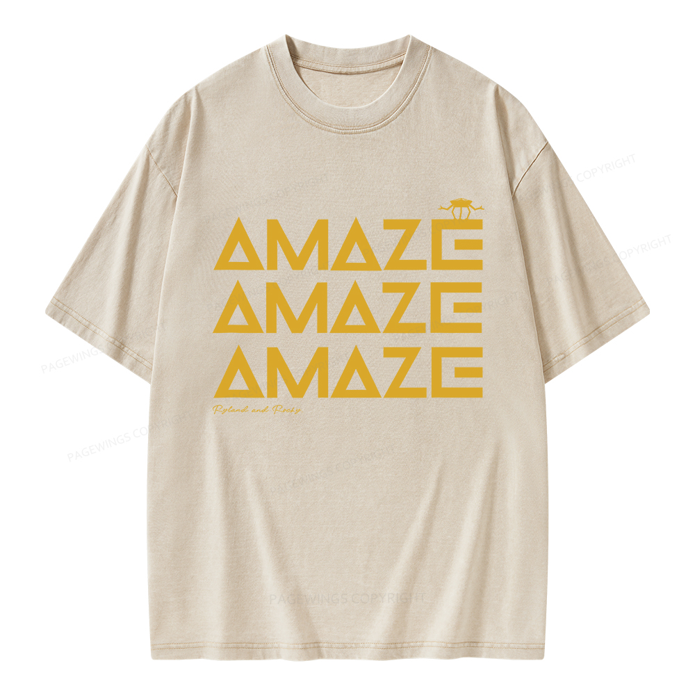 Pagewings Amaze Unisex Washed T-shirt