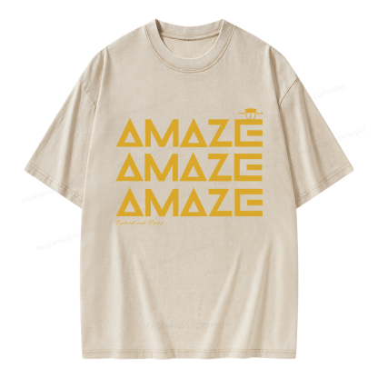 Pagewings Amaze Unisex Washed T-shirt