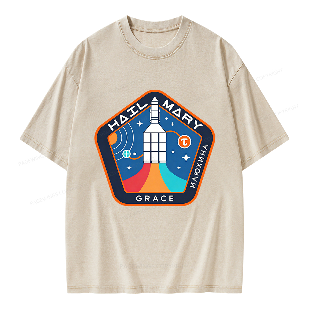 Pagewings Read Sci-Fi Unisex Washed T-shirt