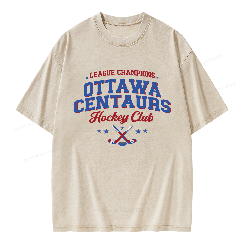 Pagewings Hockey Romance Unisex Washed T-shirt
