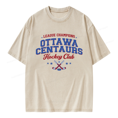 Pagewings Hockey Romance Unisex Washed T-shirt