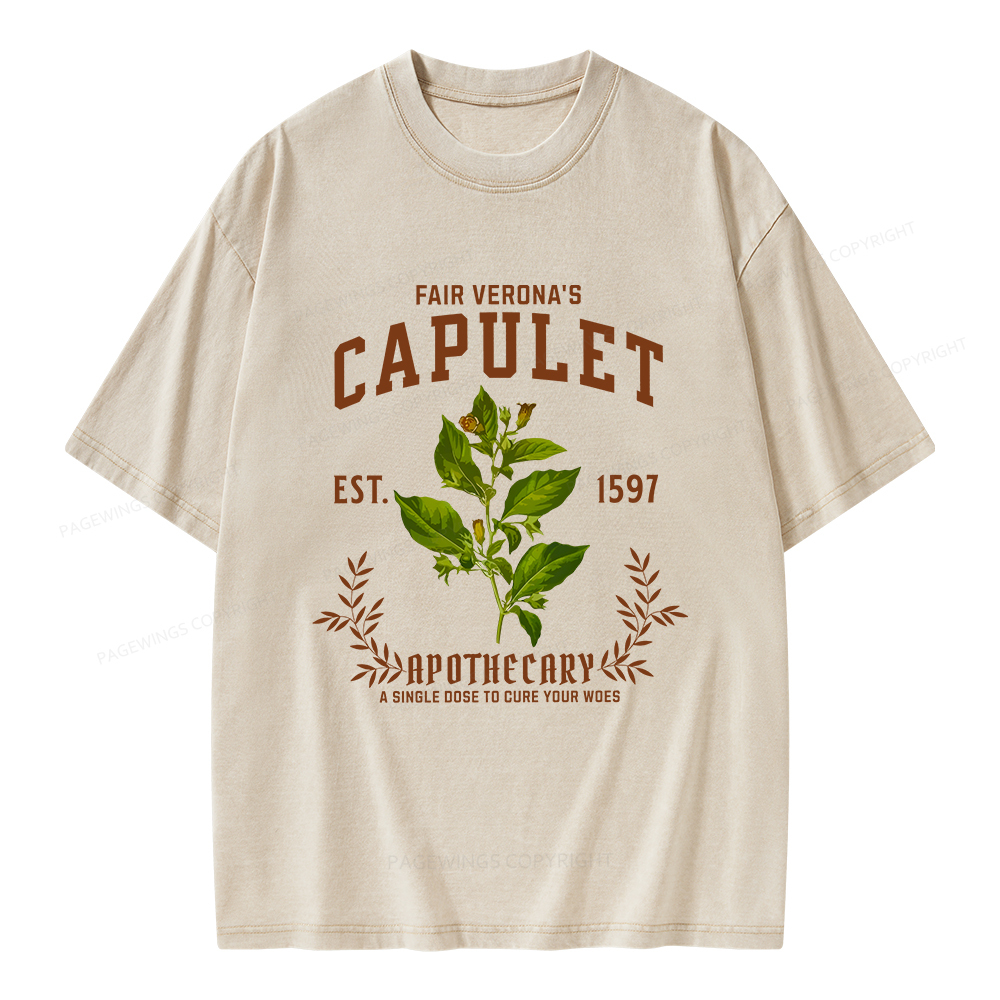 Pagewings Capulet Unisex Washed T-shirt