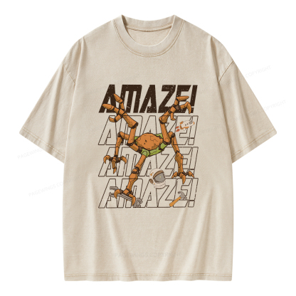 Pagewings AmazeSci Fi Reader Unisex Washed T-shirt