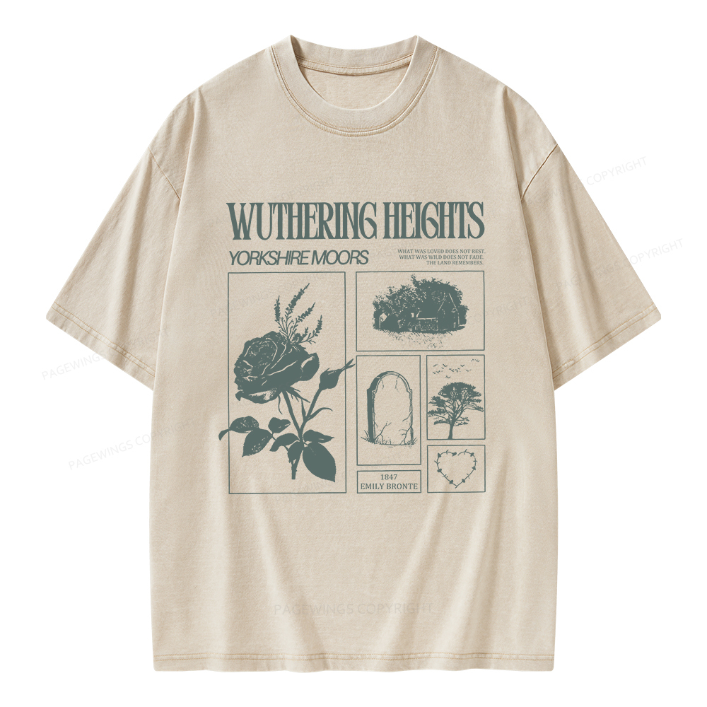 Pagewings Literary Quote Unisex Washed T-shirt