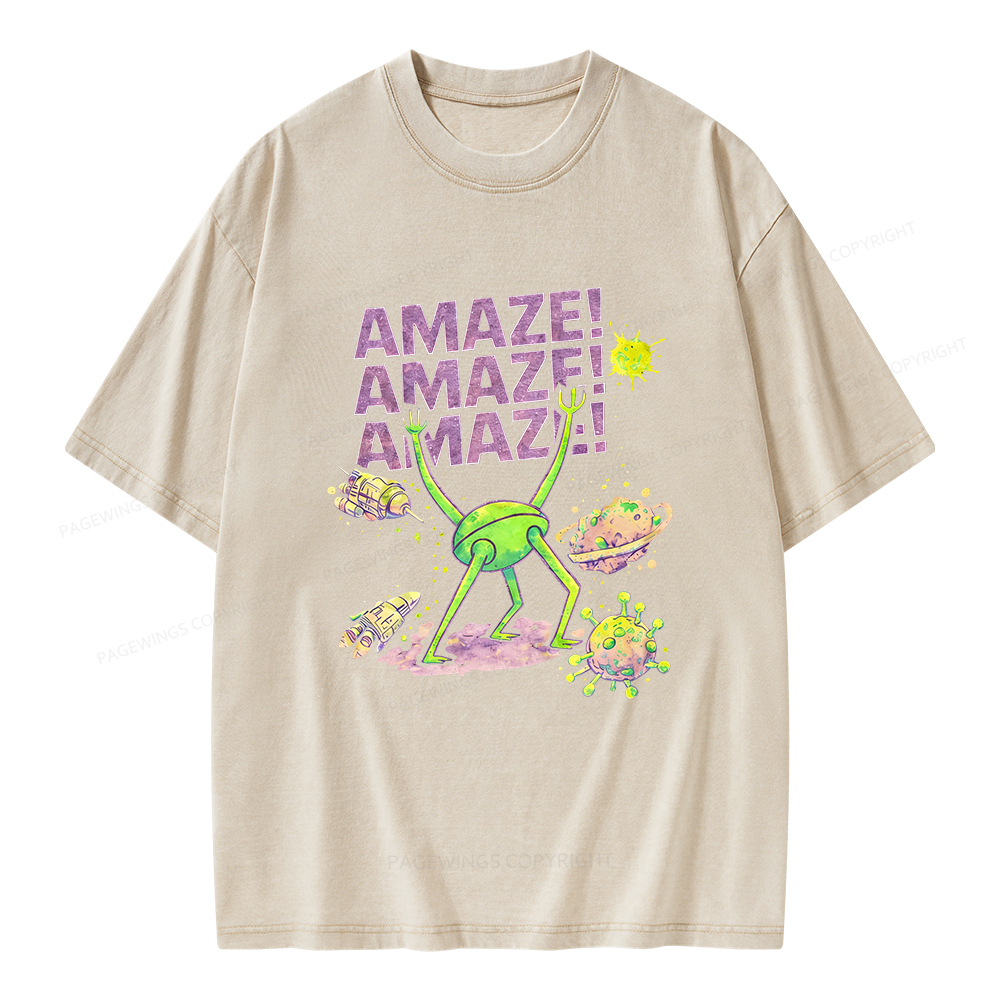 Pagewings Amaze Unisex Washed T-shirt