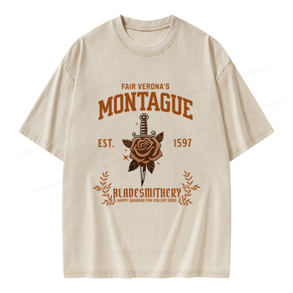 Pagewings Montague Unisex Washed T-shirt