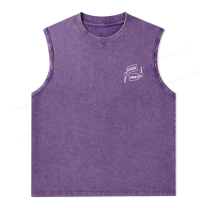 Pagewings Room Numbers Unisex Washed Tank Top