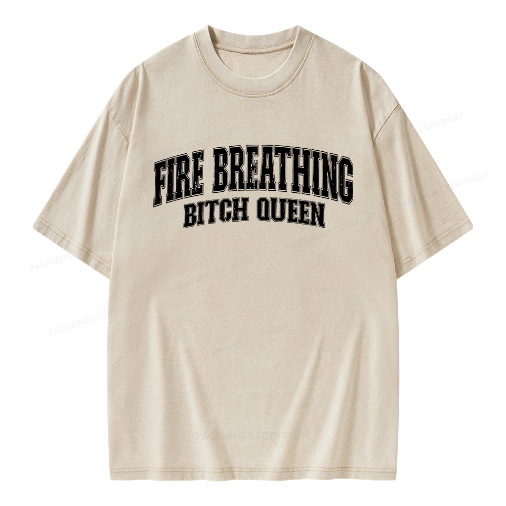 Pagewings Bookish Queen Unisex Washed T-shirt