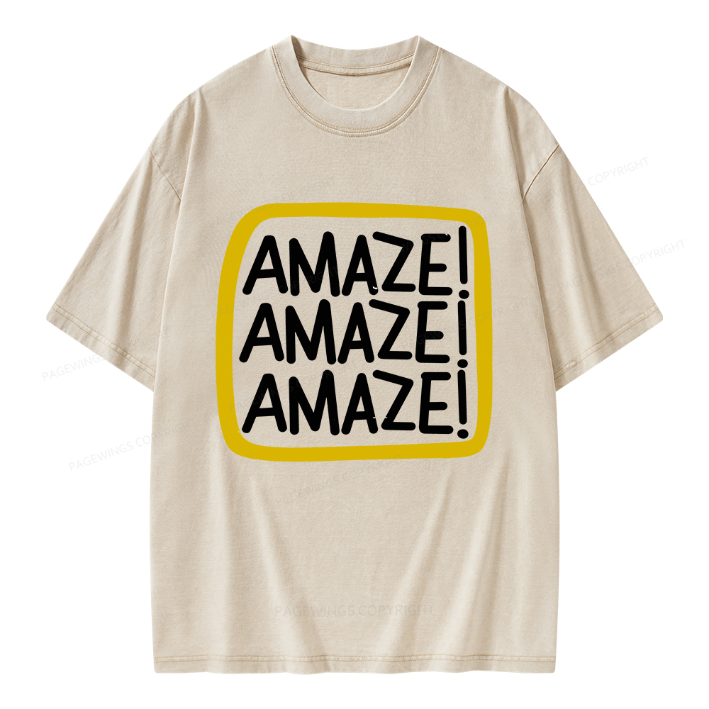 Pagewings Amaze Unisex Washed T-shirt