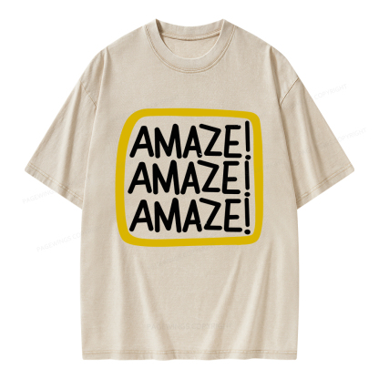 Pagewings Amaze Unisex Washed T-shirt