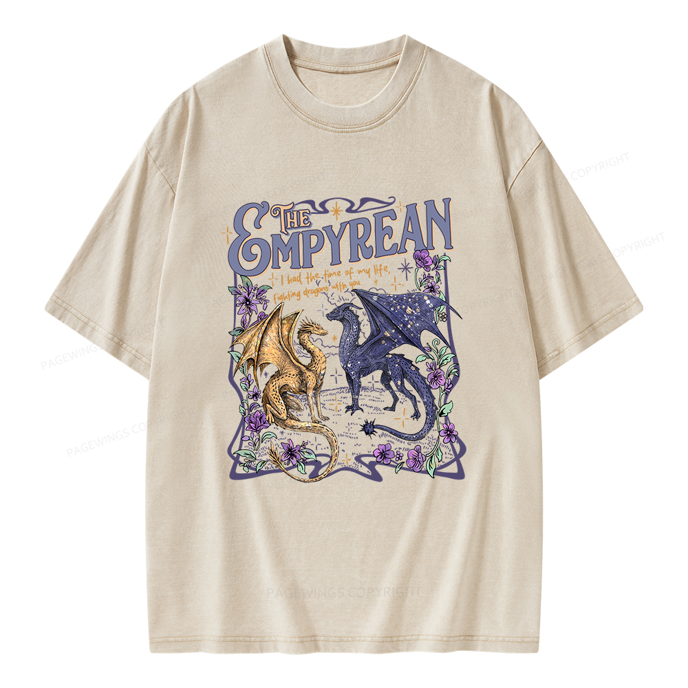 Pagewings Dragon Riders Unisex Washed T-shirt