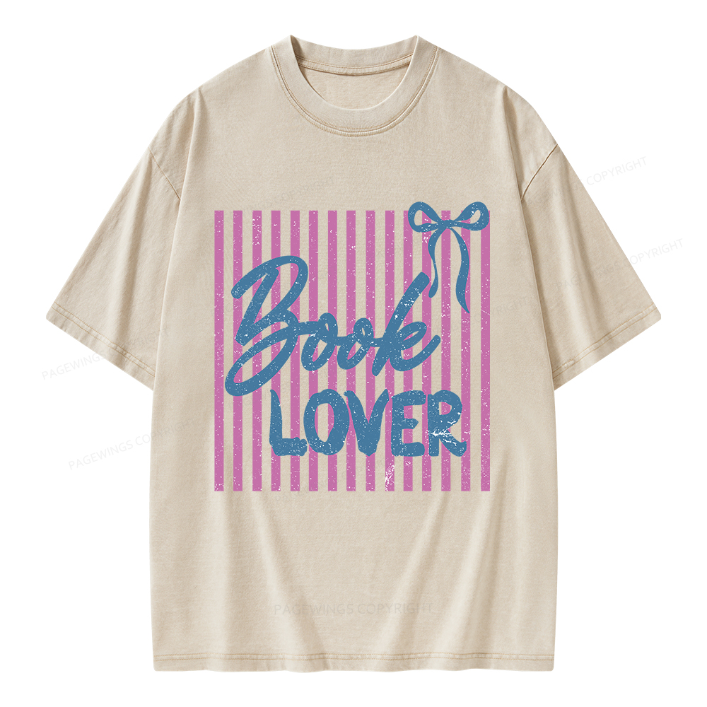 Pagewings Book Lover Unisex Washed T-shirt