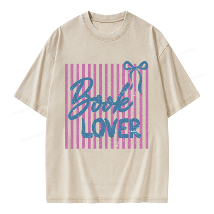 Pagewings Book Lover Unisex Washed T-shirt
