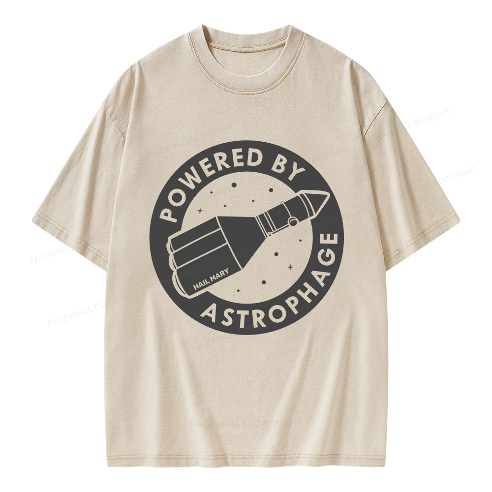 Pagewings Powered By Astrophage Unisex Washed T-shirt