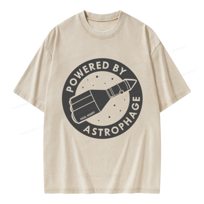 Pagewings Powered By Astrophage Unisex Washed T-shirt