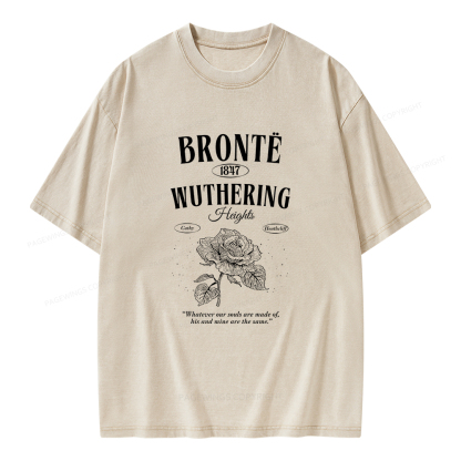 Pagewings Gothic Dark Romance Unisex Washed T-shirt