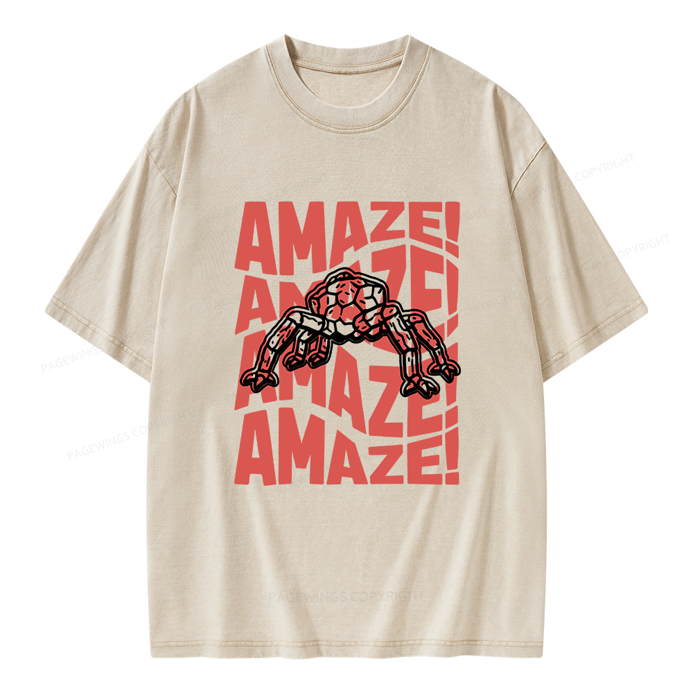 Pagewings Amaze Space Unisex Washed T-shirt