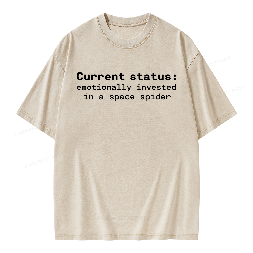 Pagewings Current Status Unisex Washed T-shirt