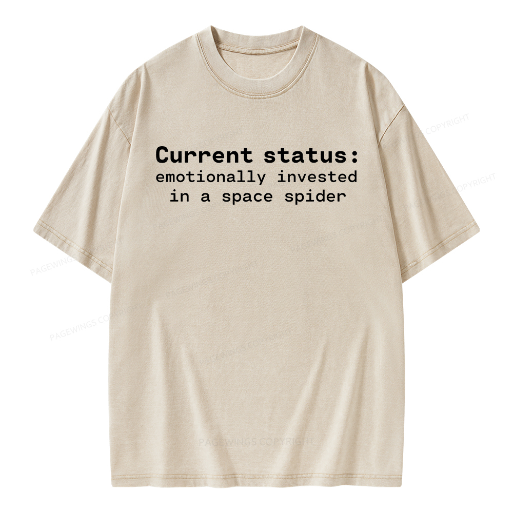 Pagewings Current Status Unisex Washed T-shirt