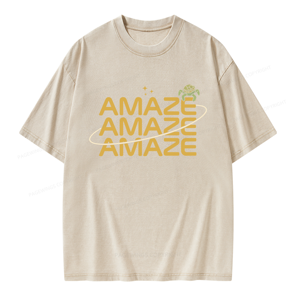 Pagewings Amaze Unisex Washed T-shirt