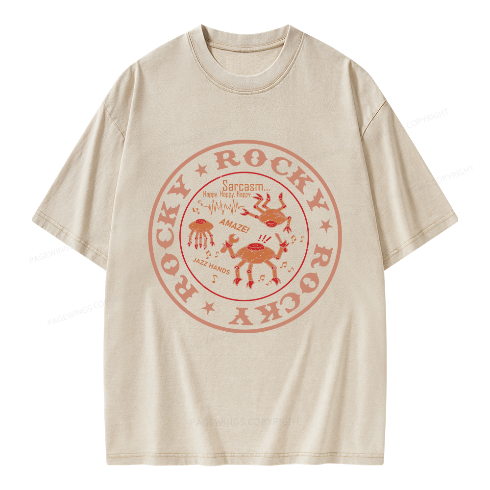 Pagewings Vintage Rocky Unisex Washed T-shirt