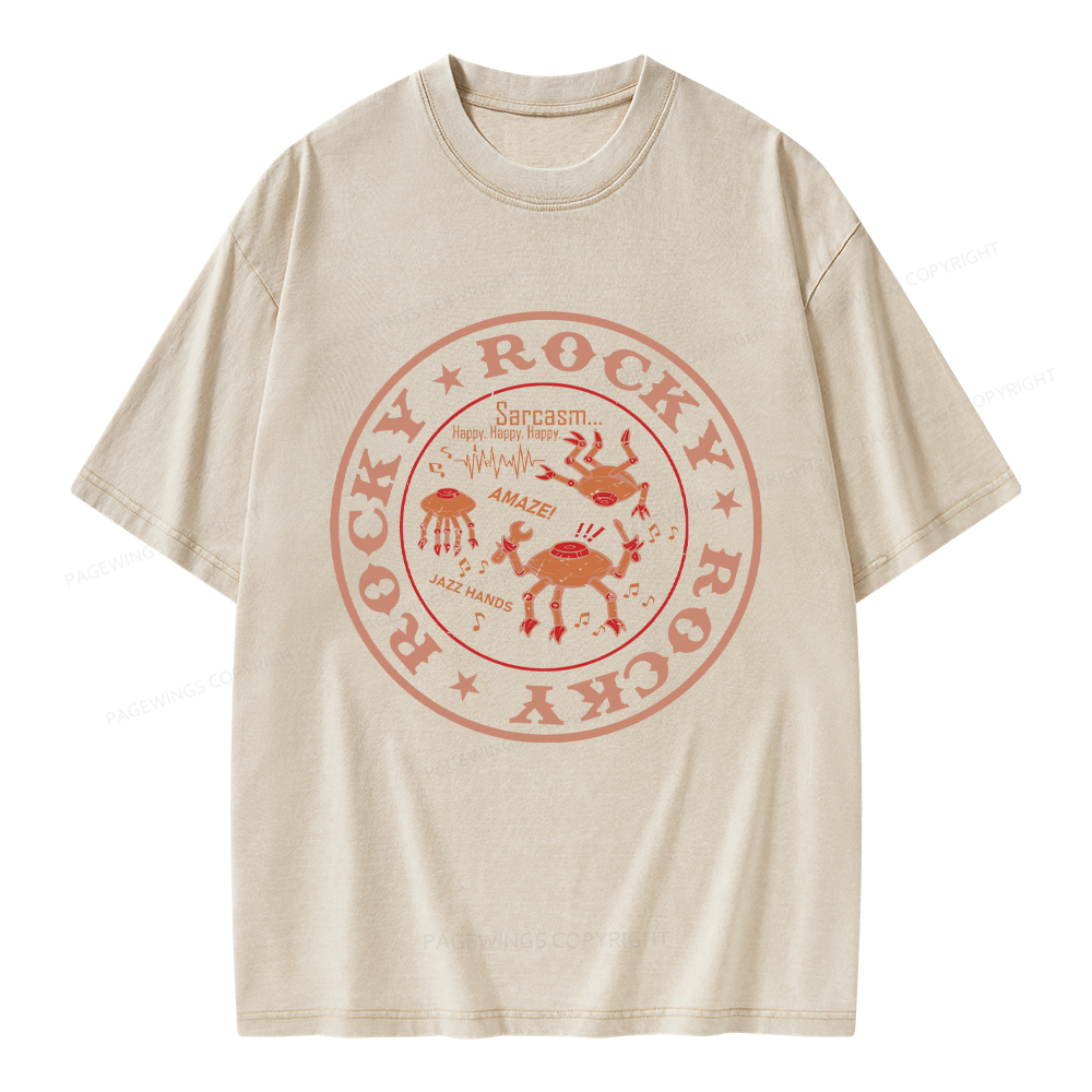 Pagewings Vintage Rocky Unisex Washed T-shirt