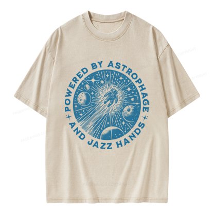 Pagewings Sci-Fi Book Lover Unisex Washed T-shirt