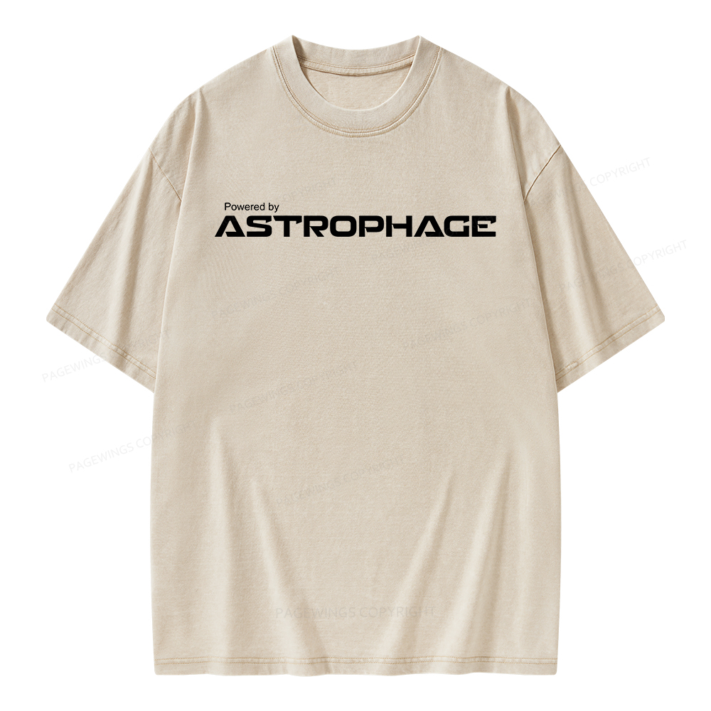 Pagewings Powered by Astrophage Unisex Washed T-shirt
