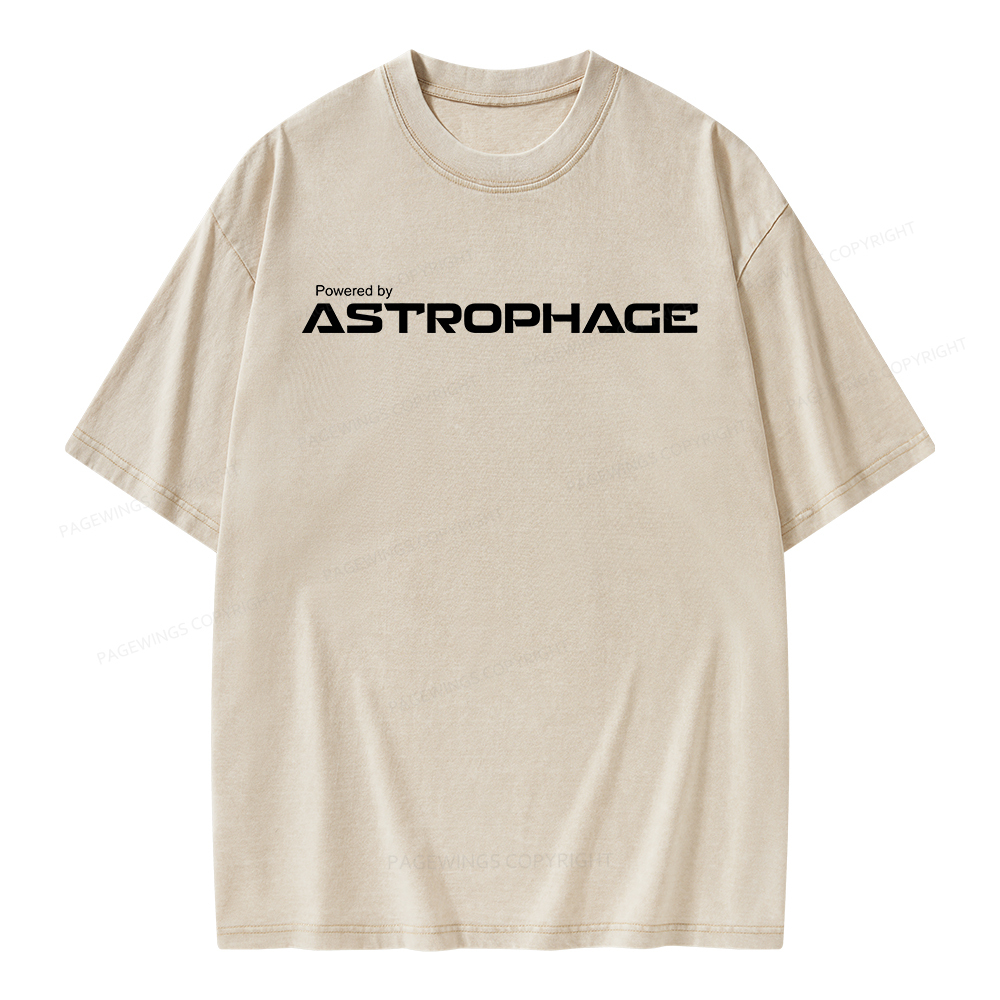 Pagewings Powered by Astrophage Unisex Washed T-shirt