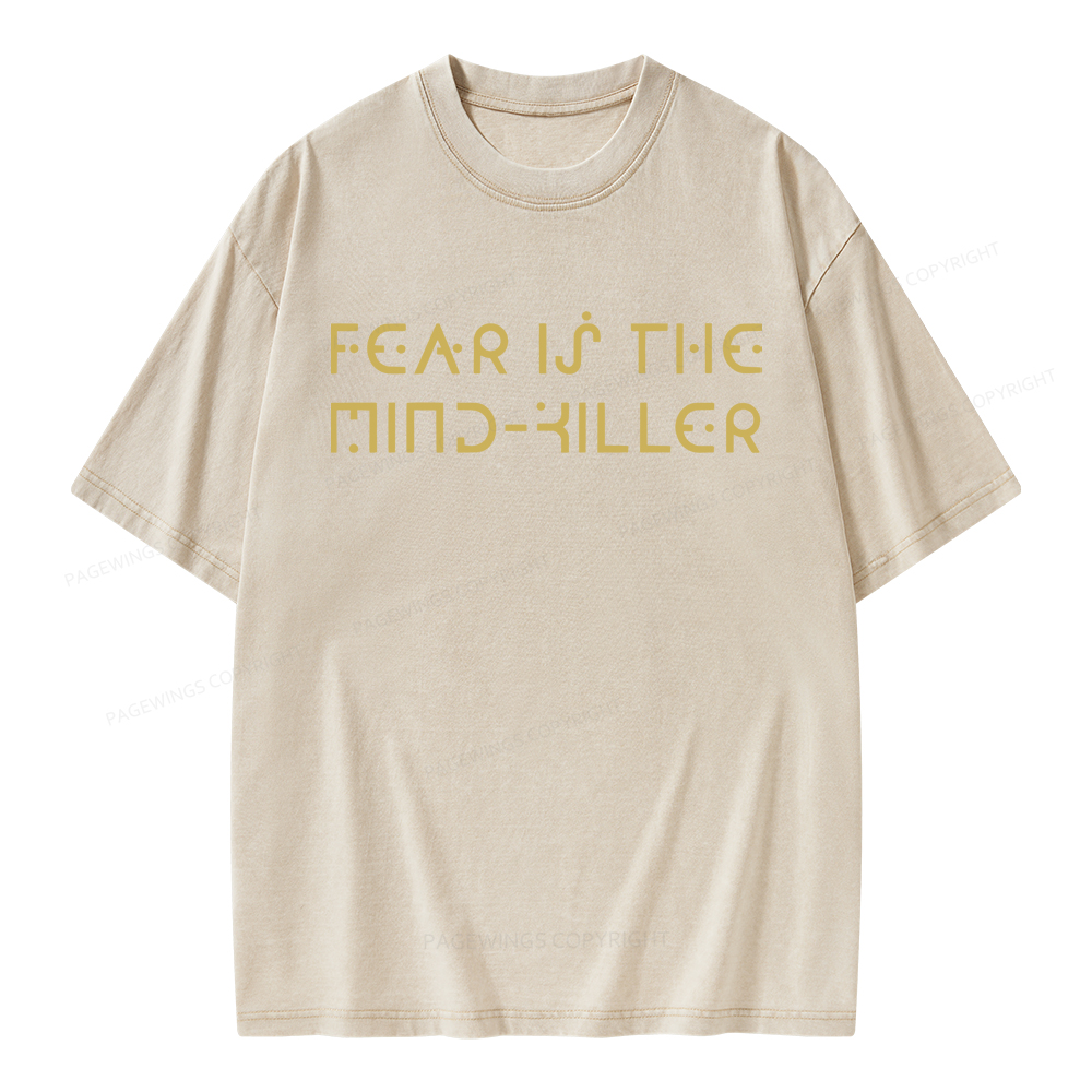 Pagewings Fear Is The Mind-Killer Unisex Washed T-shirt