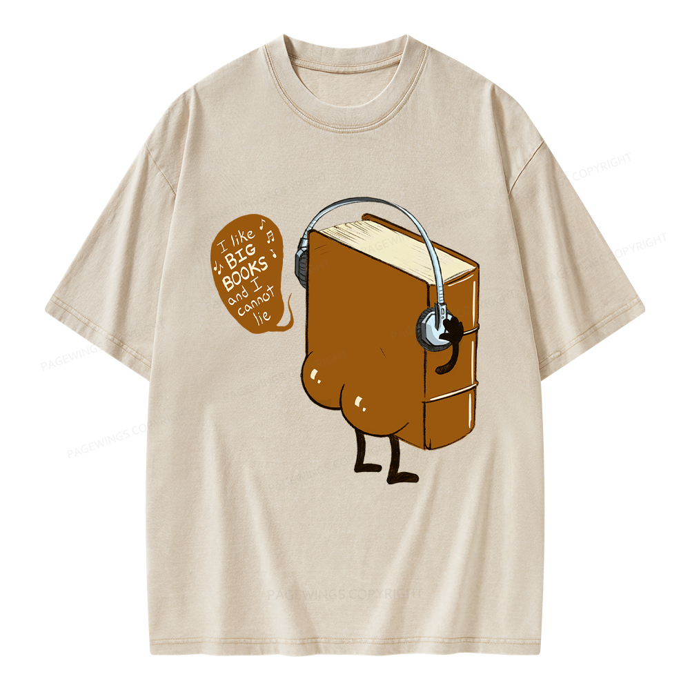 Pagewings Big Books Unisex Washed T-shirt