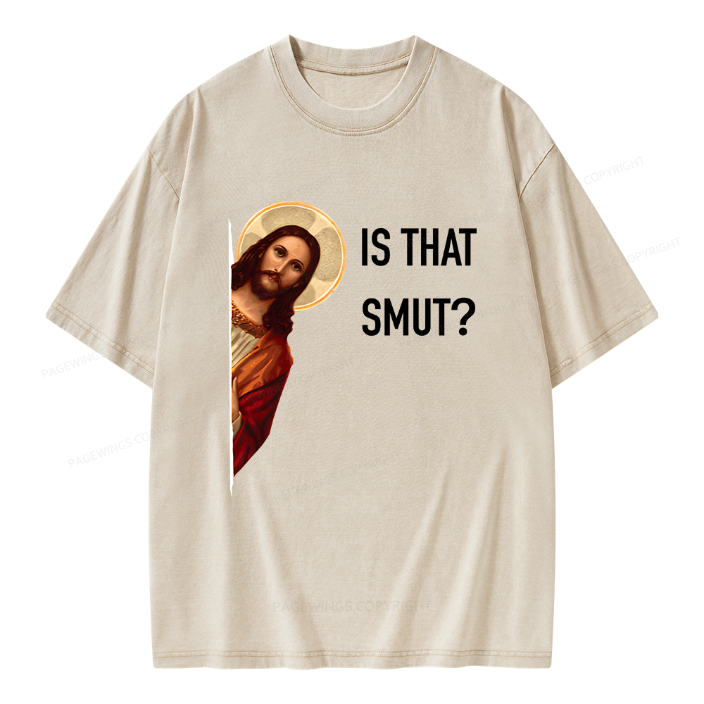 Pagewings Is That Smut Unisex Washed T-shirt