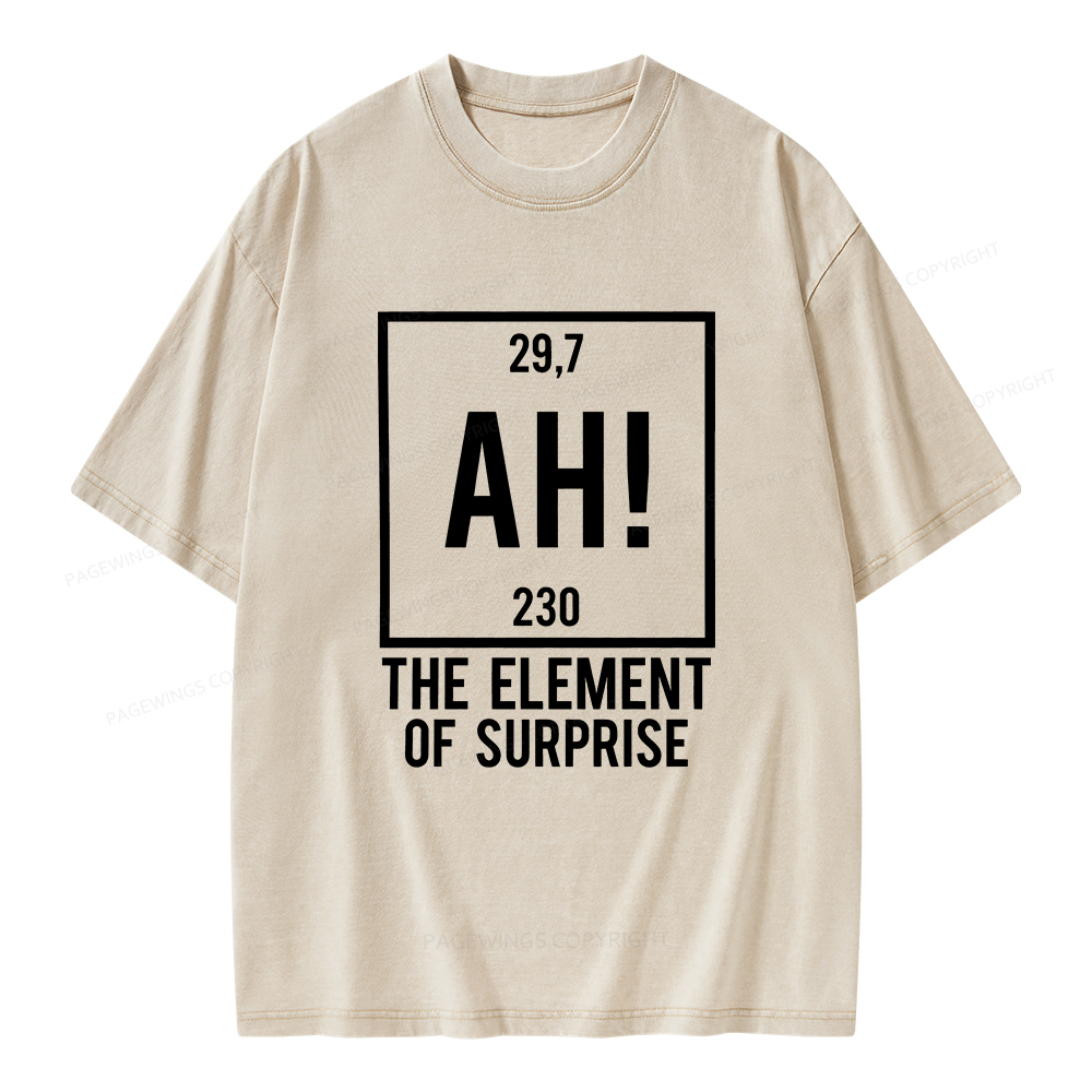 Pagewings Element Of Surprise Unisex Washed T-shirt