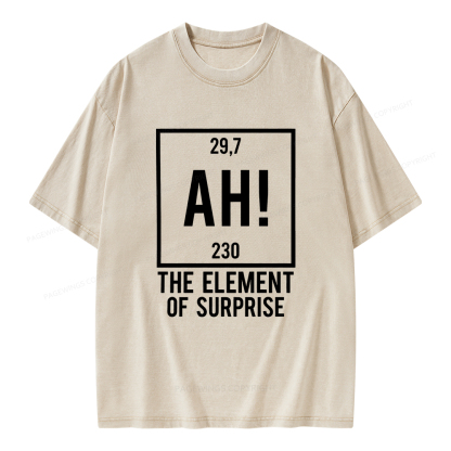 Pagewings Element Of Surprise Unisex Washed T-shirt